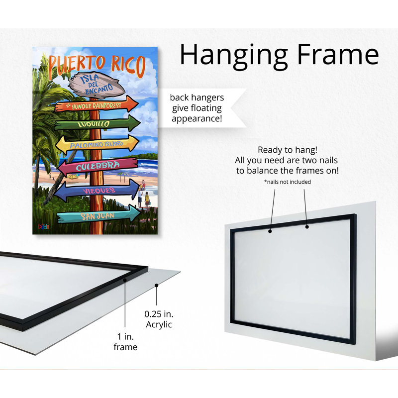 Dovecove Puerto Rico Isla Del Encanto Sign, Puerto Rican Wall Art